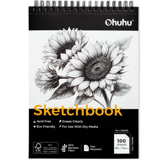 Ohuhu Tear Resistant Bamboo Fiber Drawing Sketchbook