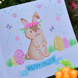 How to Create a Layered Easter Illustration 🌸🐰
