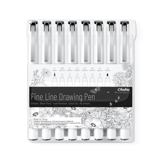 Ohuhu Fineliner Drawing Pen, 8 Pack (Australia Domestic Shipping)
