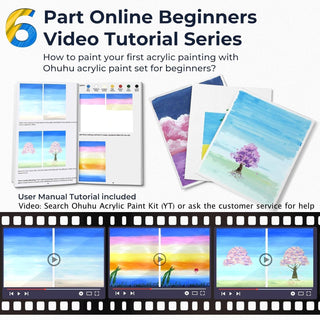 Ohuhu Acrylic Paint Set for Beginners with Tutorial (Australia Domestic Shipping)