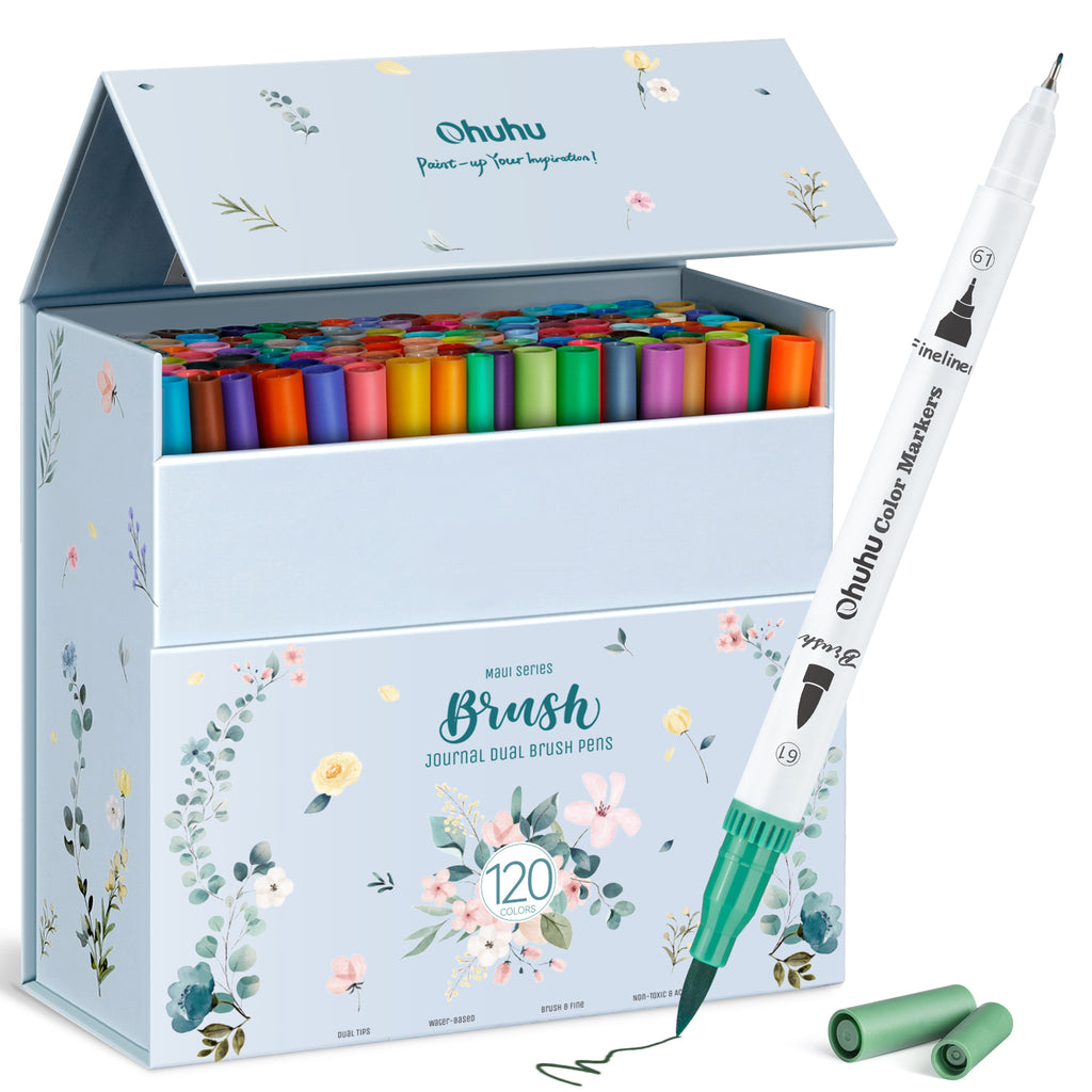 water based markers ohuhu watercolor brush markers