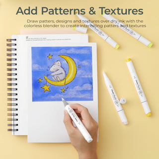 Ohuhu Honolulu Colorless Blender Marker - Pack of 6 (Australia Domestic Shipping)