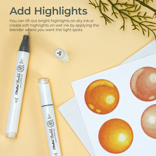 Ohuhu Honolulu Colorless Blender Marker - Pack of 6 (Australia Domestic Shipping)