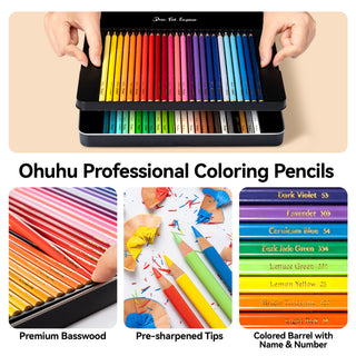 Ohuhu Halawa Series Oil-based Colored Pencils