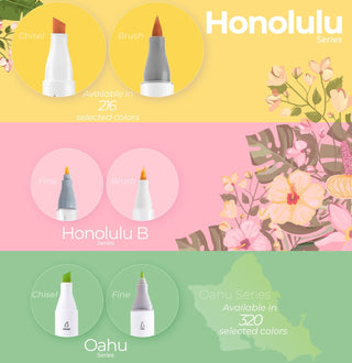 Ohuhu Honolulu 48 Colors Dual Tips Alcohol Art Markers (Australia Domestic Shipping)