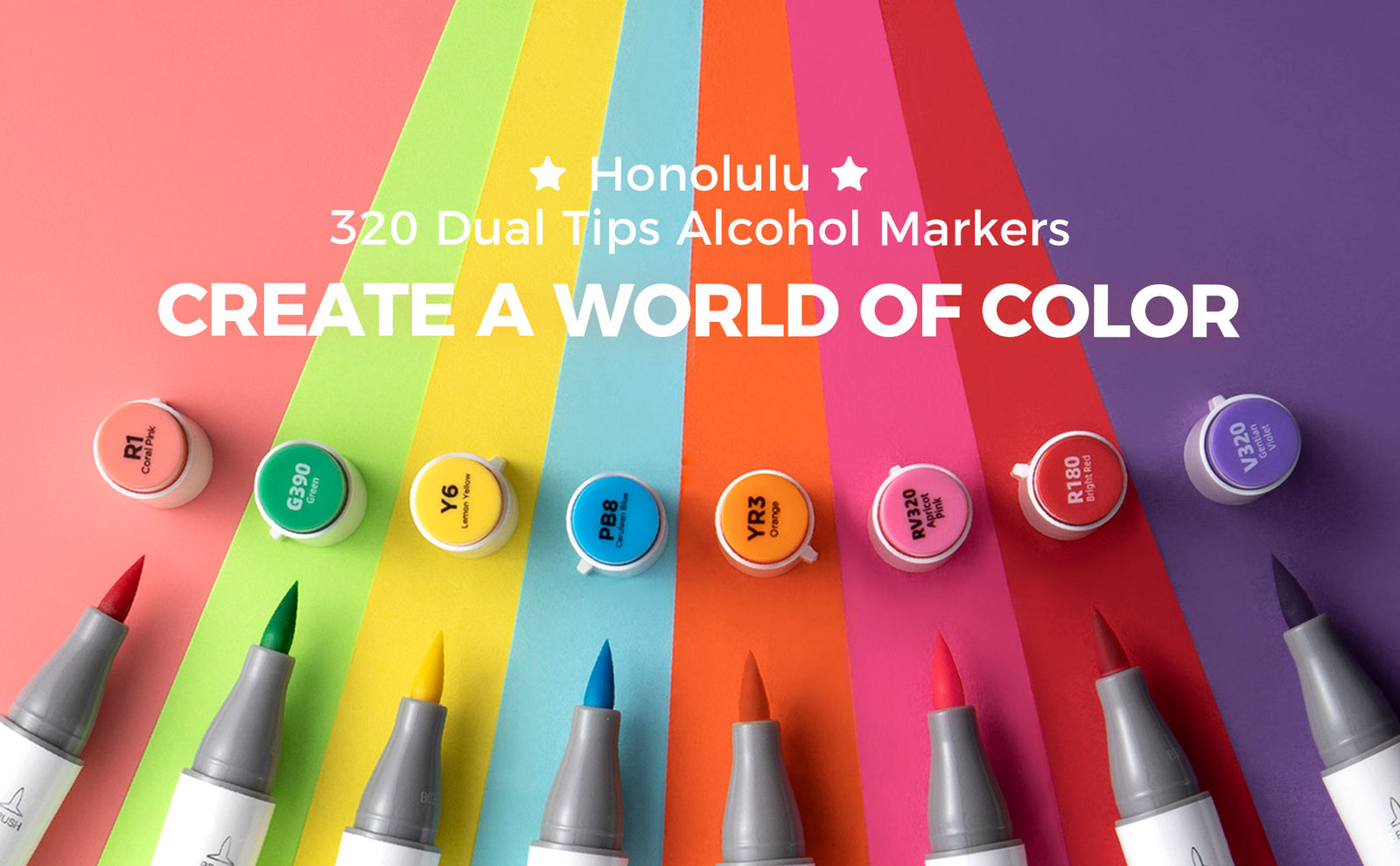 Ohuhu Honolulu 320 Colors Dual Tips Alcohol Art Markers Australia Dom Ohuhu honolulu 320 colors dual tips alcohol art markers australia dom