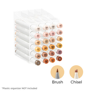 Ohuhu Honolulu 24 Skin Tone Colors Dual Tips Alcohol Art Markers(Ships from Asia Warehouse)