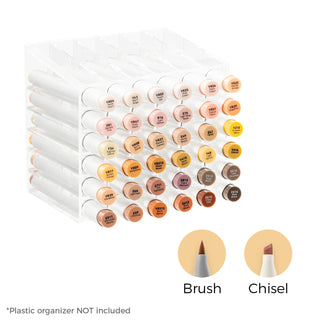 Ohuhu Honolulu 36 Skin Tone Colors Dual Tips Portrait Alcohol Art Markers