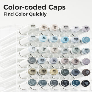 Ohuhu Oahu 36 Gray Tone Colors Dual Tips Alcohol Art Markers Set, Fine & Chisel