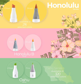 Ohuhu Honolulu 104 Colors Dual Tips Alcohol Art Markers (Australia Domestic Shipping)