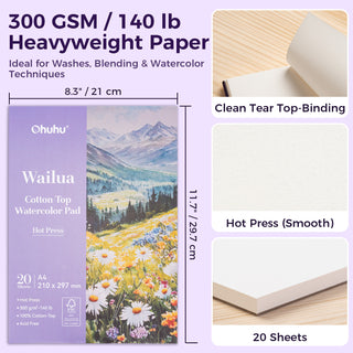 Ohuhu Wailua Cotton-Top Watercolor Pad