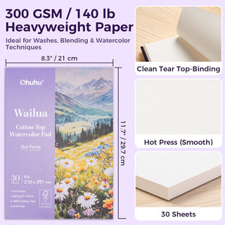 Ohuhu Wailua Cotton-Top Watercolor Pad
