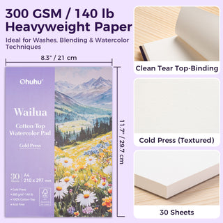 Ohuhu Wailua Cotton-Top Watercolor Pad