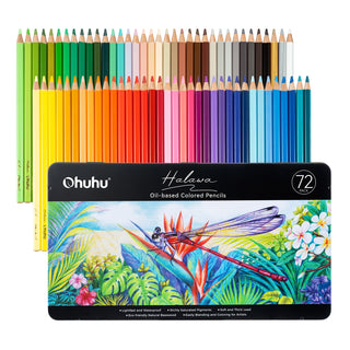 Ohuhu Halawa Series 72 Colors Oil-based Colored Pencils