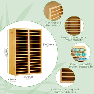 Ohuhu Bamboo Marker Organizer (Australia Domestic Shipping)