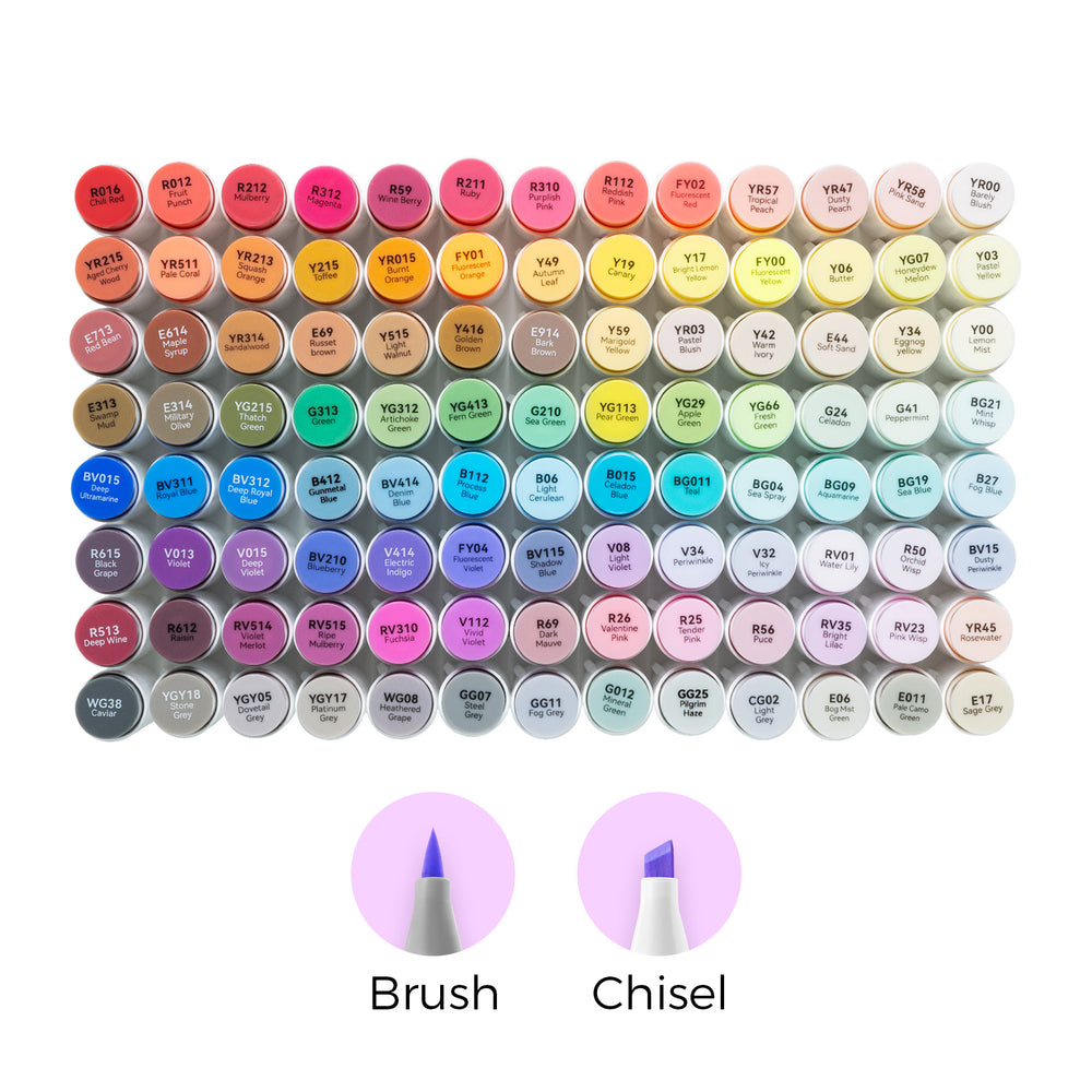 Ohuhu Honolulu Brush Markers - Large Set